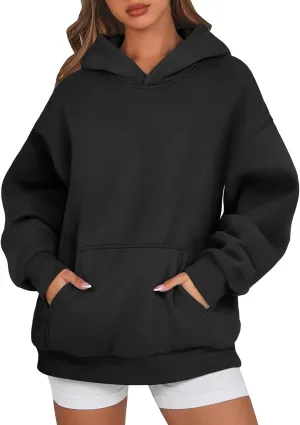 Womens Oversized Hoodies Fleece Sweatshirts Long Sleeve Sweaters Pullover Fall Clothes With Pocket 2024