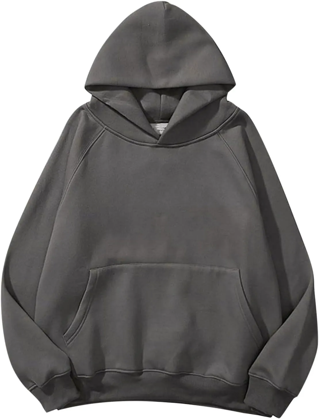 Women's Oversized Hoodies Solid Color Fleece Sweatshirts Long Sleeve Sweaters Pullover Fall Outfits with Pocket