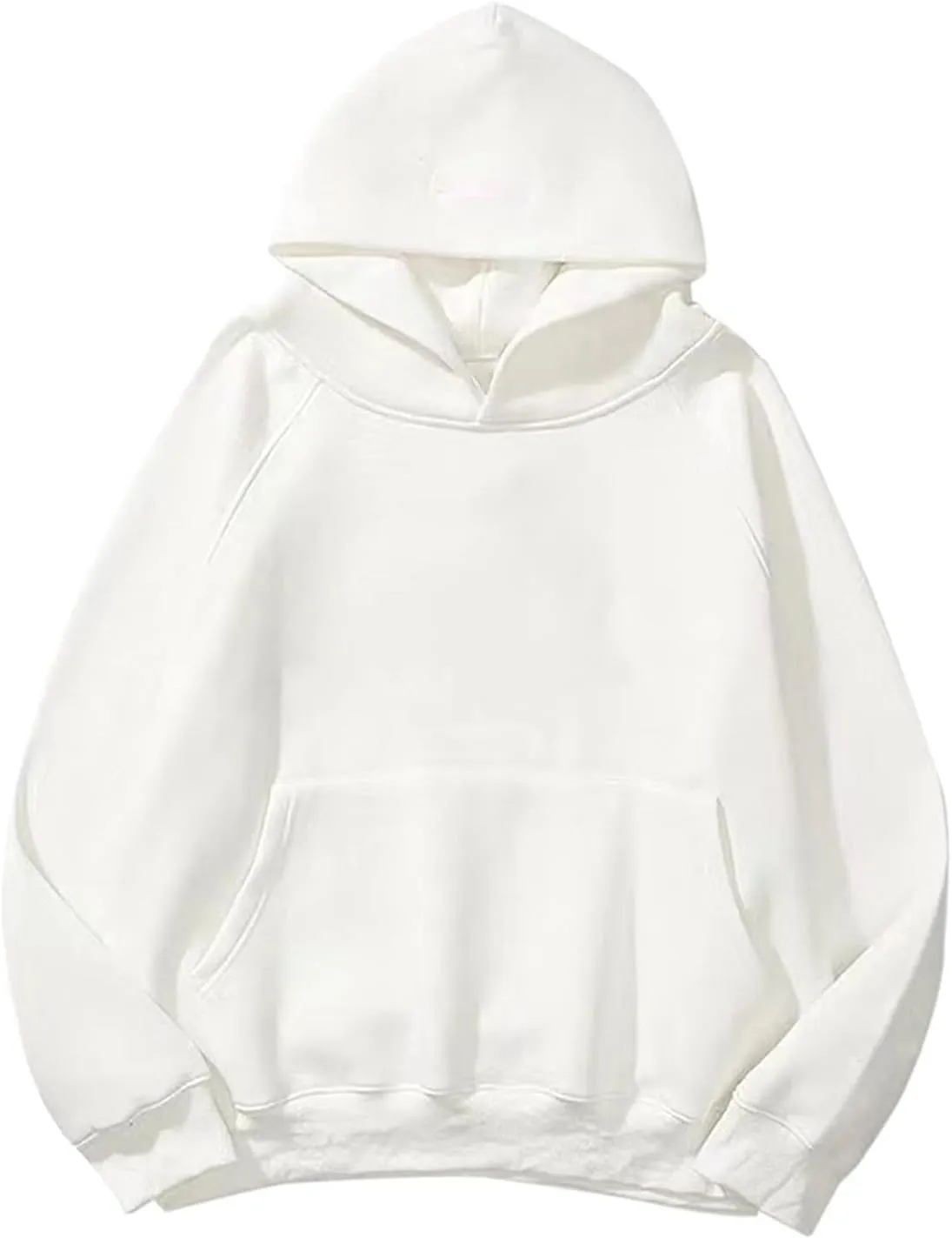 Women's Oversized Hoodies Solid Color Fleece Sweatshirts Long Sleeve Sweaters Pullover Fall Outfits with Pocket
