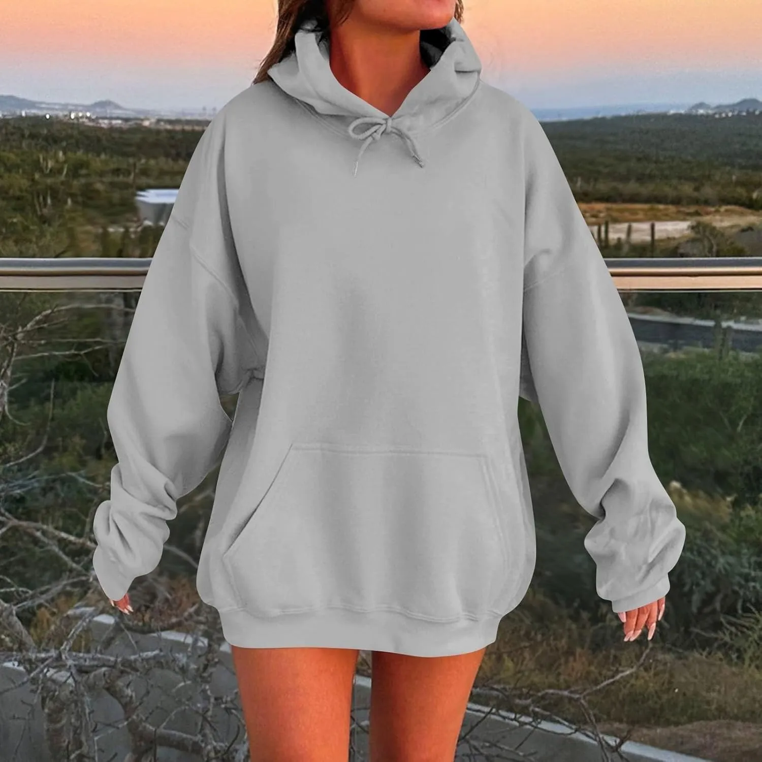 Womens Oversized Hoodies Winter Cotton Sweatshirts Pullover 2024 Fashion Tops Trendy Women Graphic Hoodies