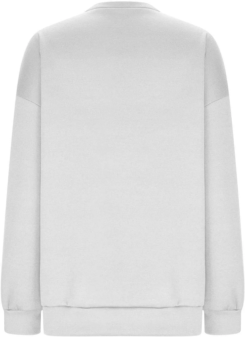 Women's Oversized Sweatshirts Solid Color Long Sleeve Crewneck Hoodies Side Slit Lightweight Pullovers Dailywear