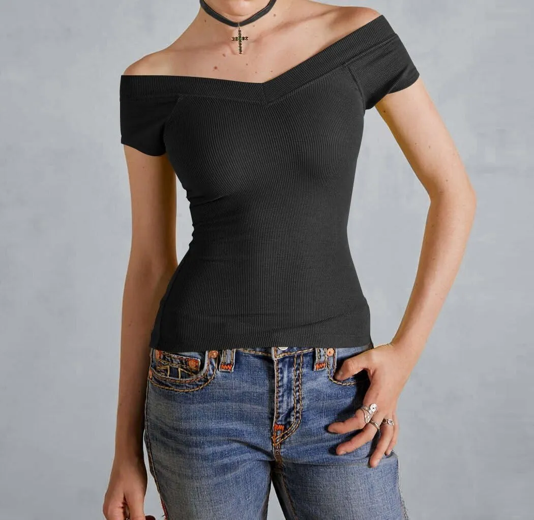 Womens Sleeveless Ribbed Tank Top Spaghetti Strap Crop Top Slim Fit Scoop Neck Basic Cami Shirts Summer Camisole