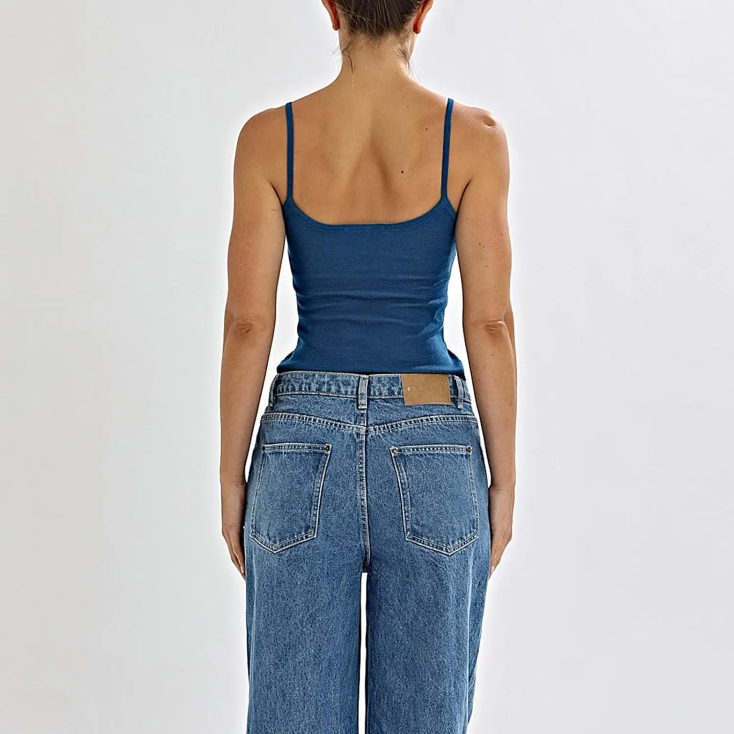 Y2k Floral Tank Top for Women Sleeveless Spaghetti Strap Slim Fit Camisole Cami Aesthetic Going Out Crop Top