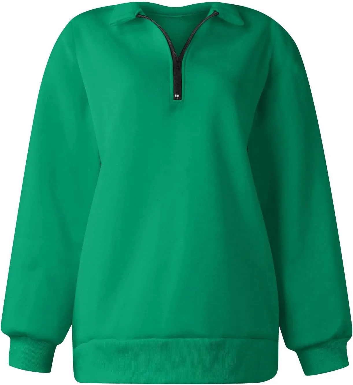 Zip Up Hoodies For Women Oversized Long Sleeve Crop Sweatshirt Quarter Zip Pullover Tops Fall Fashion Clothes 2023